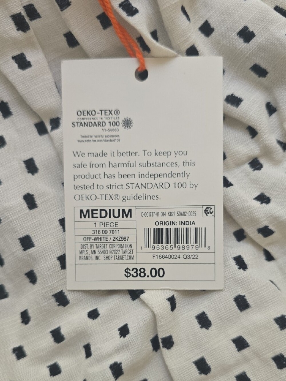 Knox Rose White Dress with Black Dot Print and Trim - Picture 12 of 12